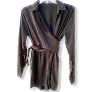 Missguided Wraparound‎ Shorts Romper
